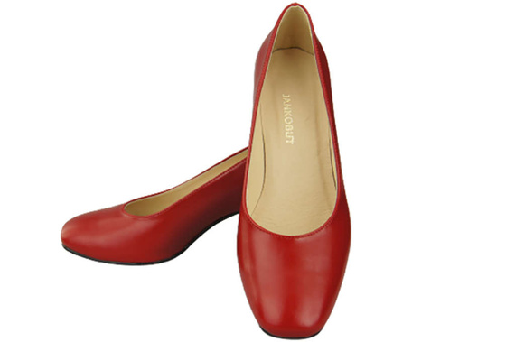 Damenschuhe Pumps Naturleder 171 Rot ElitaBut