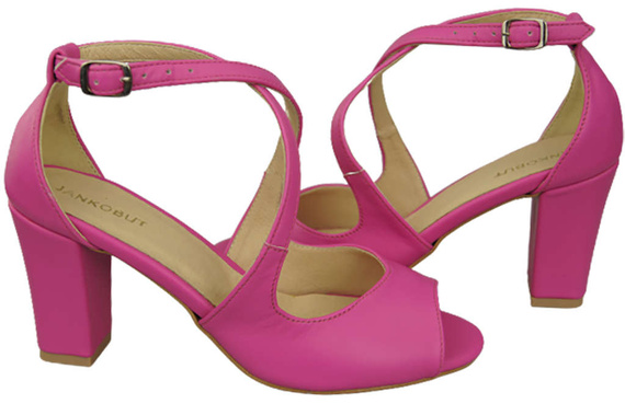 Damenschuhe Sandalen Fuchsia Naturleder 186 ElitaBut