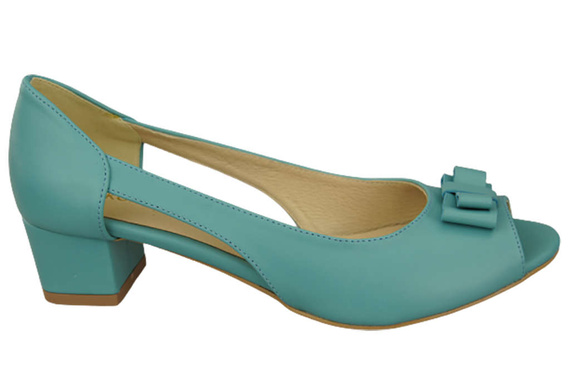 Damenschuhe Türkis Sandalen Naturleder 145 ElitaBut