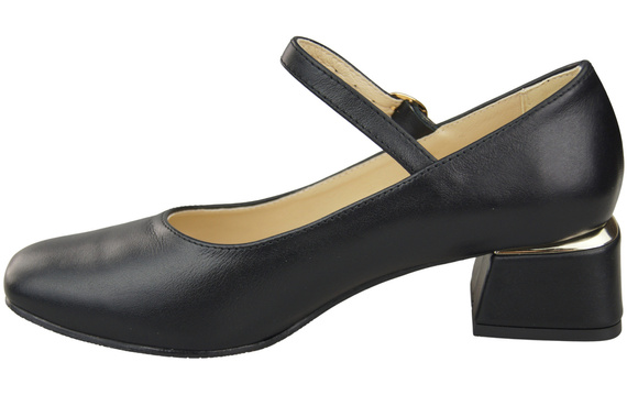 Damenschuhe Schwarz Riemchenpumps Naturleder 202 ElitaBut