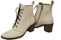 Damen Winter-Schnürstiefel, Naturleder, Beige 188 von ElitaBut