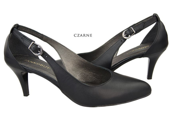 Damenschuhe Sandalen Niedriger Absatz Naturleder Schwarz 973 ElitaBut