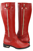Damenstiefel, Stiefel, Naturleder, Rot 884 ElitaBut