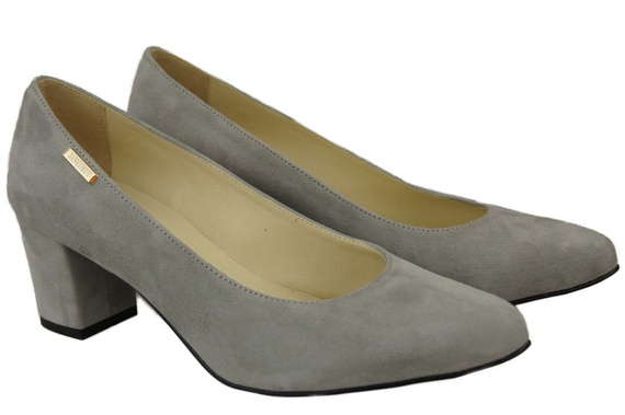 Damenschuhe Pumps Grau Naturleder Wildleder 106 ElitaBut