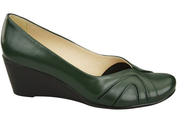 Damen Schwarz Naturleder Gestiefelte Smaragdgrün 828 ElitaBut