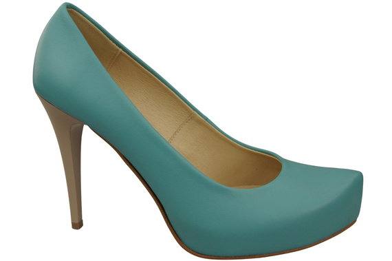 Damen Footwear Türkis Stiletto Pumps Naturleder 205 ElitaBut