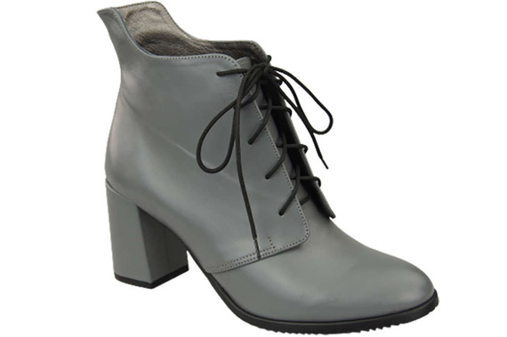 Damenschuhe Schnürstiefel Frühling/Herbst Naturleder Grau 174 L ElitaBut