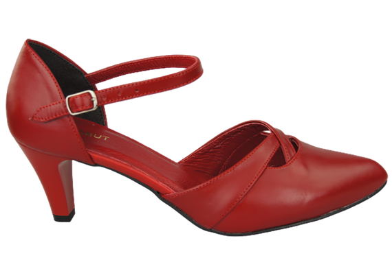 Damenschuhe Sandalen Rot Naturleder 151 ElitaBut