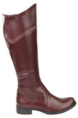 Schuhe Damenstiefel Stiefel, Naturleder 597 Bordo ElitaBut