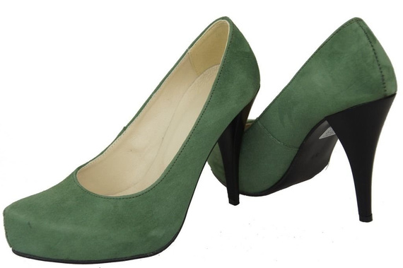 Damenschuhe Pumps Flasche Naturleder Wildleder 644 ElitaBut