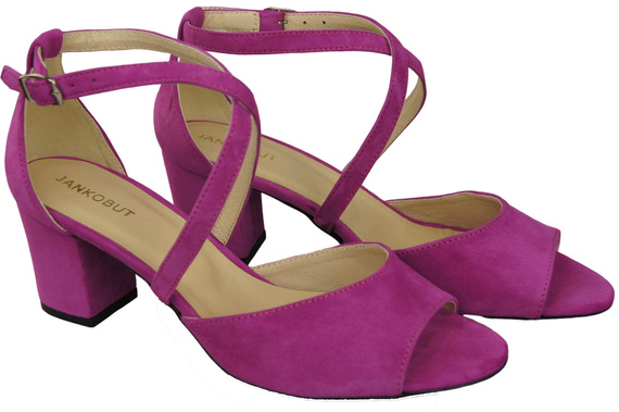 Damenschuhe Sandalen Alpenveilchen, Naturleder, Wildleder 111 ElitaBut