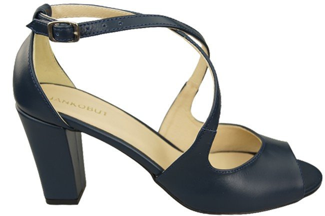 Damenschuhe Sandalen Marineblau Naturleder 186 ElitaBut