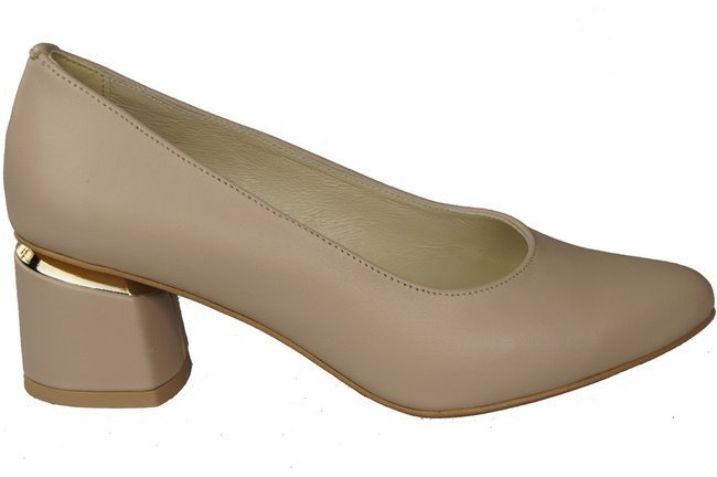 Damenschuhe Cappuccino Grain Pumps, Naturleder 143 ElitaBut