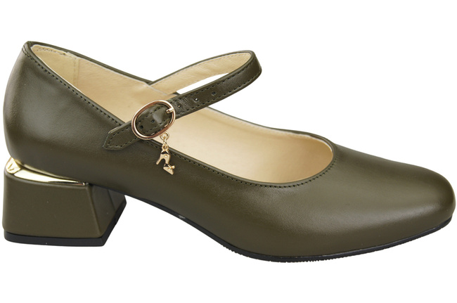 Damenschuhe Olive Riemchenpumps Naturleder 202 ElitaBut