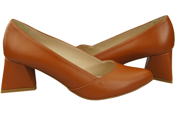 Damen Pumps Rotes Echtleder Spitz Zehen Absatz ElitaBut 221