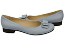 Damen Ballerinas, Naturleder, Hellblau 702 ElitaBut