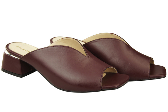 Damen Schuhe Absätze Flip Flops Burgund Naturleder 210 ElitaBut
