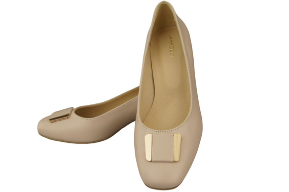 Damenschuhe Pumps Naturleder 187 Cappuccino Bright ElitaBut