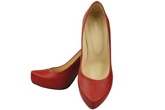 Damen Footwear Rot Stiletto Pumps Naturleder 205 ElitaBut