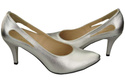 Damenschuhe Silber Pumps Naturleder 166 ElitaBut