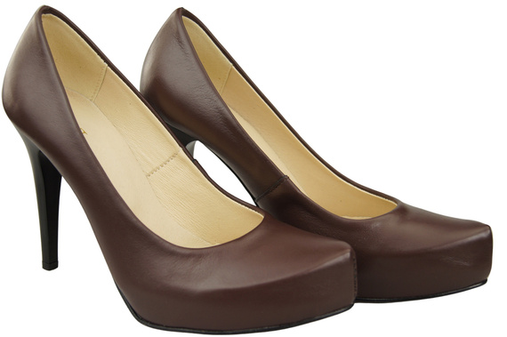 Damen Footwear Schokolade Stiletto Pumps Naturleder 205 ElitaBut