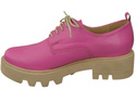 Schuhe Damen Schnürschuhe Fuchsia Leder Natur 180 ElitaBut