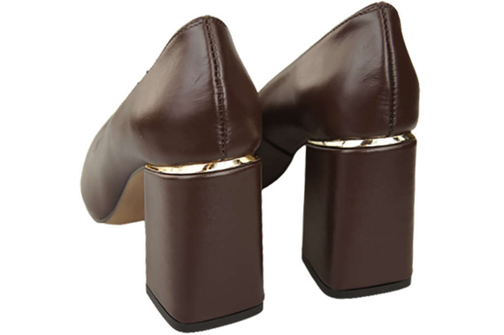 Damenschuhe Schokoladenpumps, Naturleder 179 ElitaBut