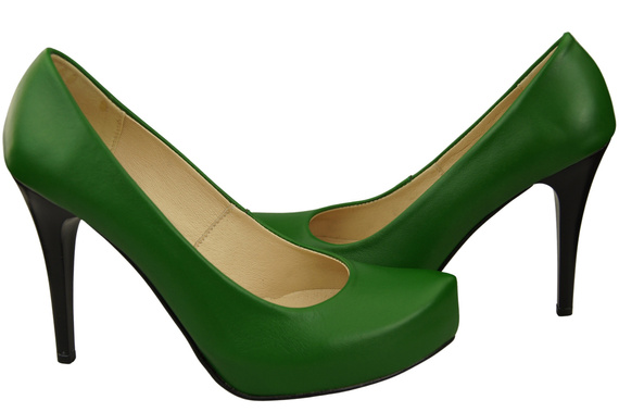 Damen Footwear Grün Stiletto Pumps Naturleder 205 ElitaBut