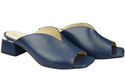 Damen Schuhe Absätze Flip Flops Marineblau Naturleder 210 ElitaBut