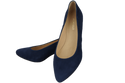 Damenschuhe Pumps Marineblau Natürliches Wildleder 143 Von ElitaBut