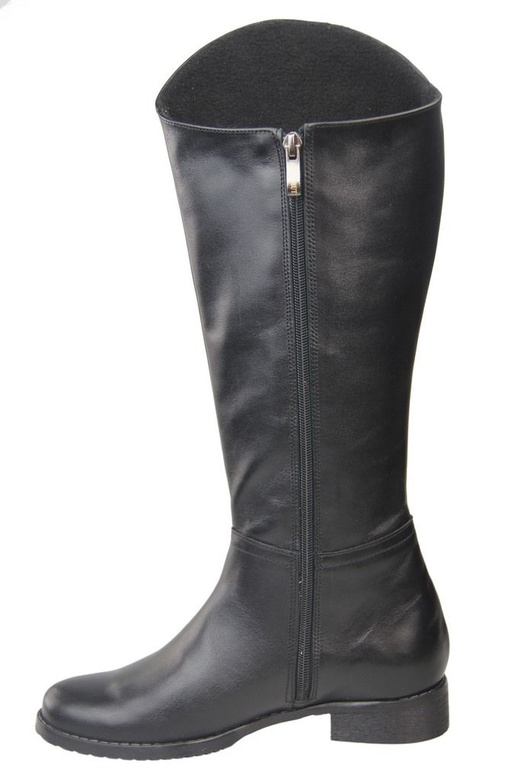 Schuhe Damenstiefel, Stiefel, Naturleder124 Schwarz ElitaBut