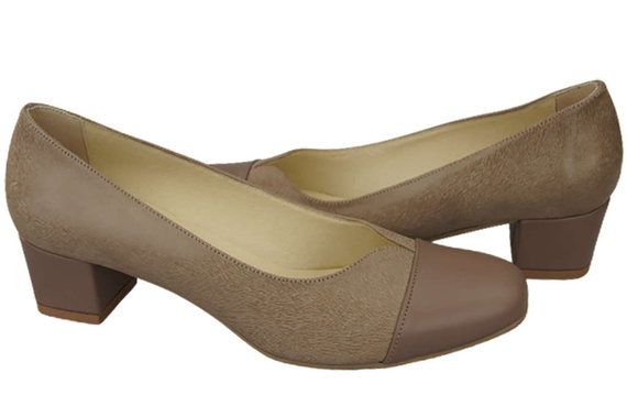 Damenschuhe Pumps Naturleder 164 Cappuccino ElitaBut