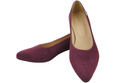 Bequeme Damen-Schuhe Burgund aus echtem Veloursleder 220 Z ElitaBut