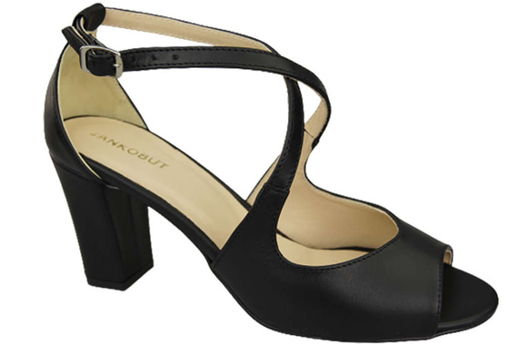 Damenschuhe Sandalen Schwarz Naturleder 186 ElitaBut