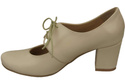 Schuhe Damenschuhe, Naturleder, Beige 161 ElitaBut