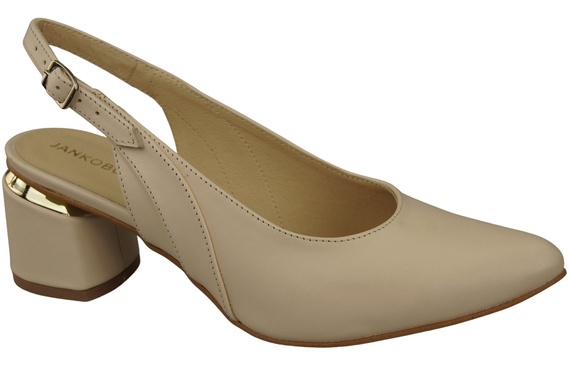 Damenschuhe Beige Sandalen, Naturleder 196 ElitaBut