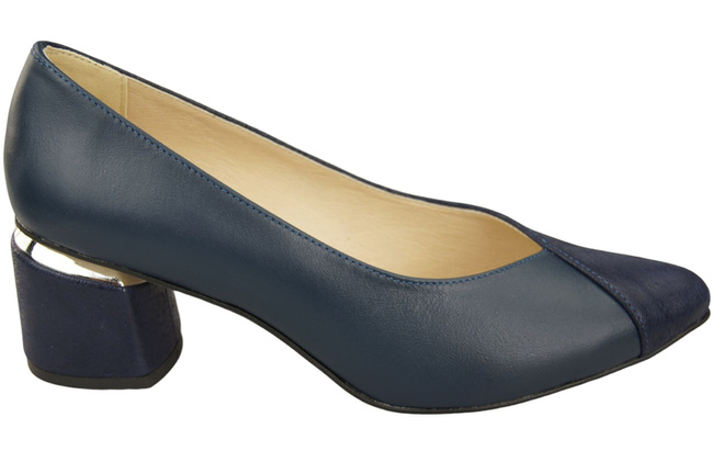 Einzigartige Damenschuhe aus Naturleder Fühlen Sie Luxus an Ihren Füßen Marineblau 191 ElitaBut