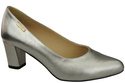 Klassische Glatt Damen Silber Naturleder Schuhe 213 ElitaBut