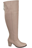 Schuhe Damenstiefel Overknee-Stiefel, Naturleder, 190 Powder Pink EliteBut
