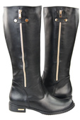 Damenstiefel, Stiefel, Naturleder, Schwarz 884 ElitaBut