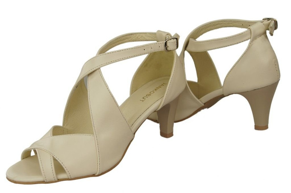 Damenschuhe Beige Sandalen Naturleder 130 ElitaBut