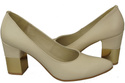 Damenschuhe Beige Pumps, Naturleder 144 ElitaBut