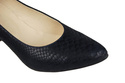 Damenschuhe Pumps, Naturleder, Schuppenmotiv, Marineblau 927 ElitaBut