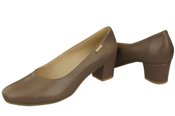 Damenschuhe Pumps Naturleder 172 Cappuccino ElitaBut