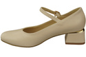 Damenschuhe Beige Riemchenpumps Naturleder 202 ElitaBut