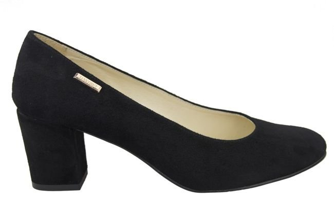Damenschuhe Pumps Schwarz Naturleder Wildleder 125 ElitaBut