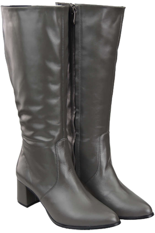 Klassische Damenstiefel, Naturleder, Graphit 175 ElitaBut
