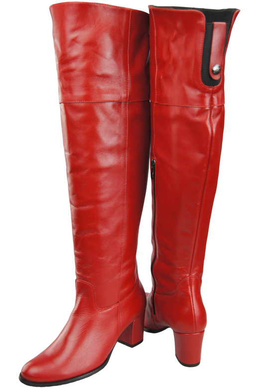 Footwear Overknee-Stiefel für Damen, Naturleder 190 Red ElitaBut