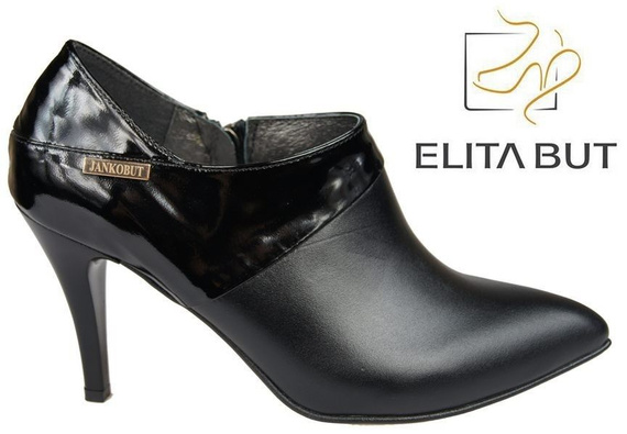 Schuhe Damenschuhe, Naturleder, Schwarz 865 ElitaBut