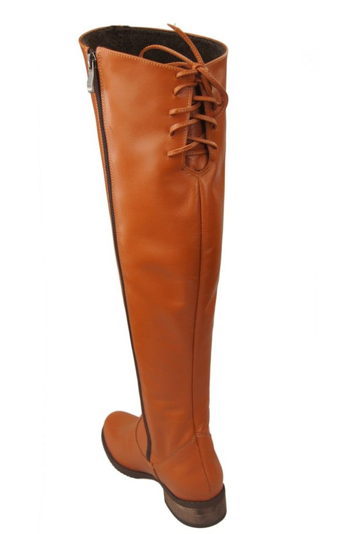 Schuhe Damenstiefel Stiefel Overknee-Stiefel Naturleder Rot 121 ElitaBut